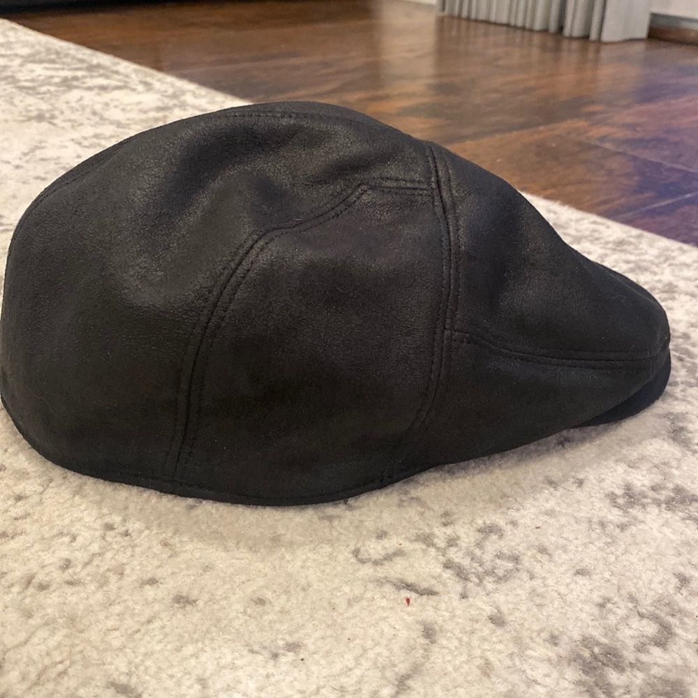 Henschel Hat co. USA FAUX LEATHER‎ DRIVER CAP size 3XL GUC black